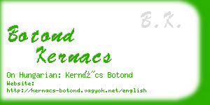 botond kernacs business card